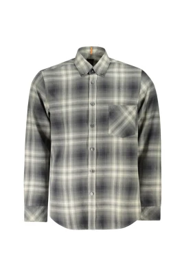 Långärmad skjorta med button-down-krage och enkel ficka