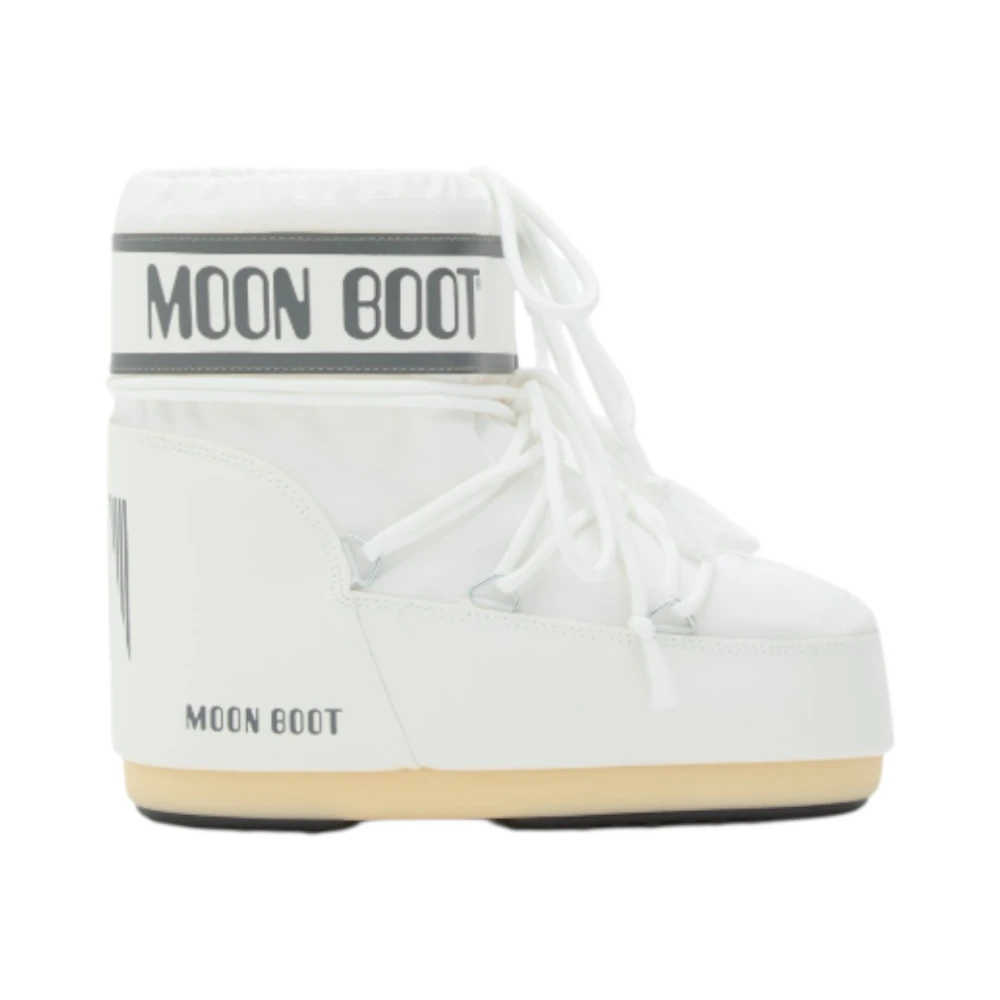 Moon Boot Icon Low - Unisex - Winter Boots - White - 2 Uk - Shoes
