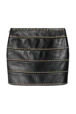 Leather Skirt With Studs