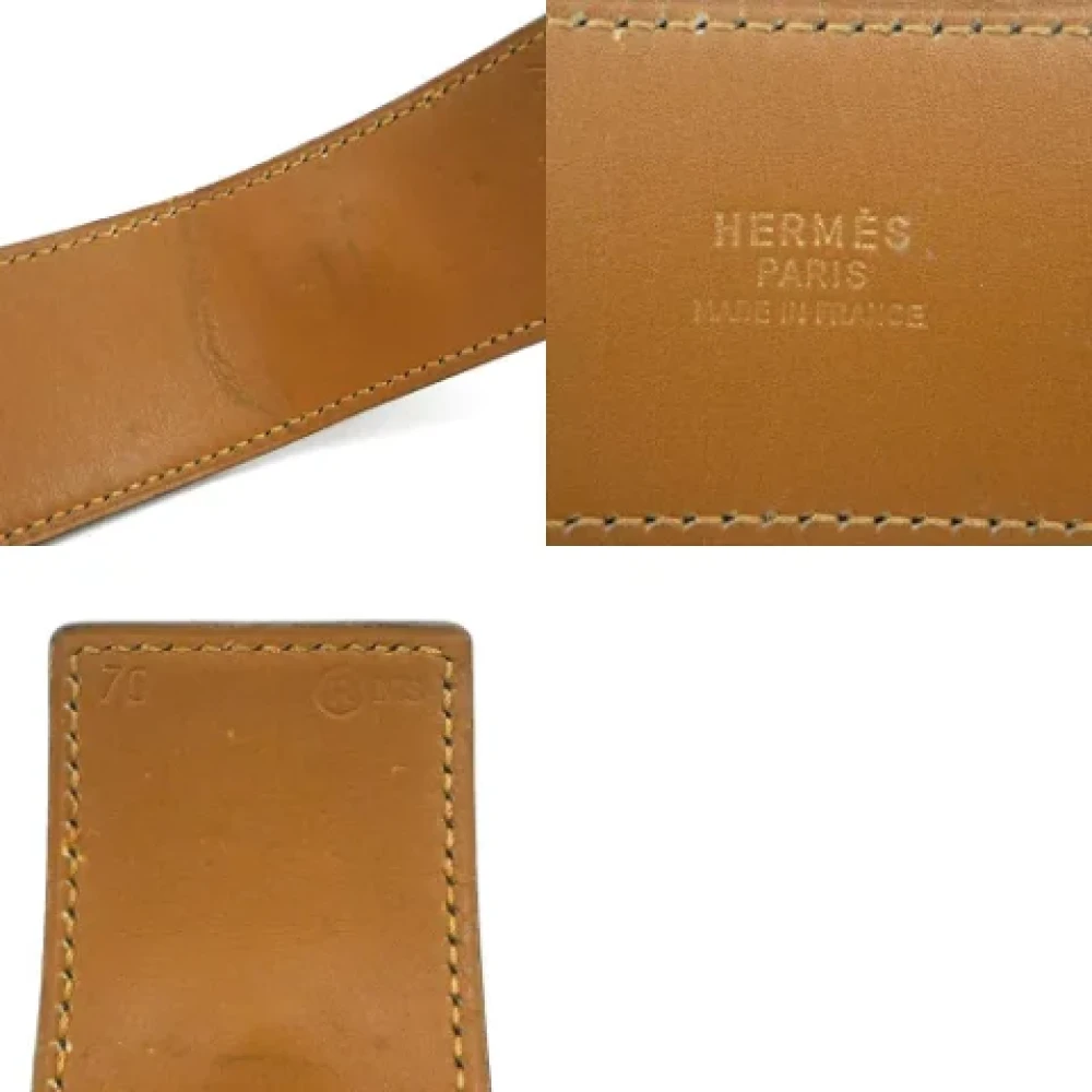 Hermès Vintage Pre-owned Leather belts Black Dames