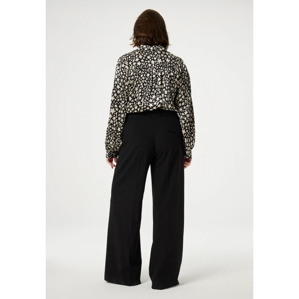 Fabienne Chapot Sterrenprint Lange Mouw Blouse Black Dames