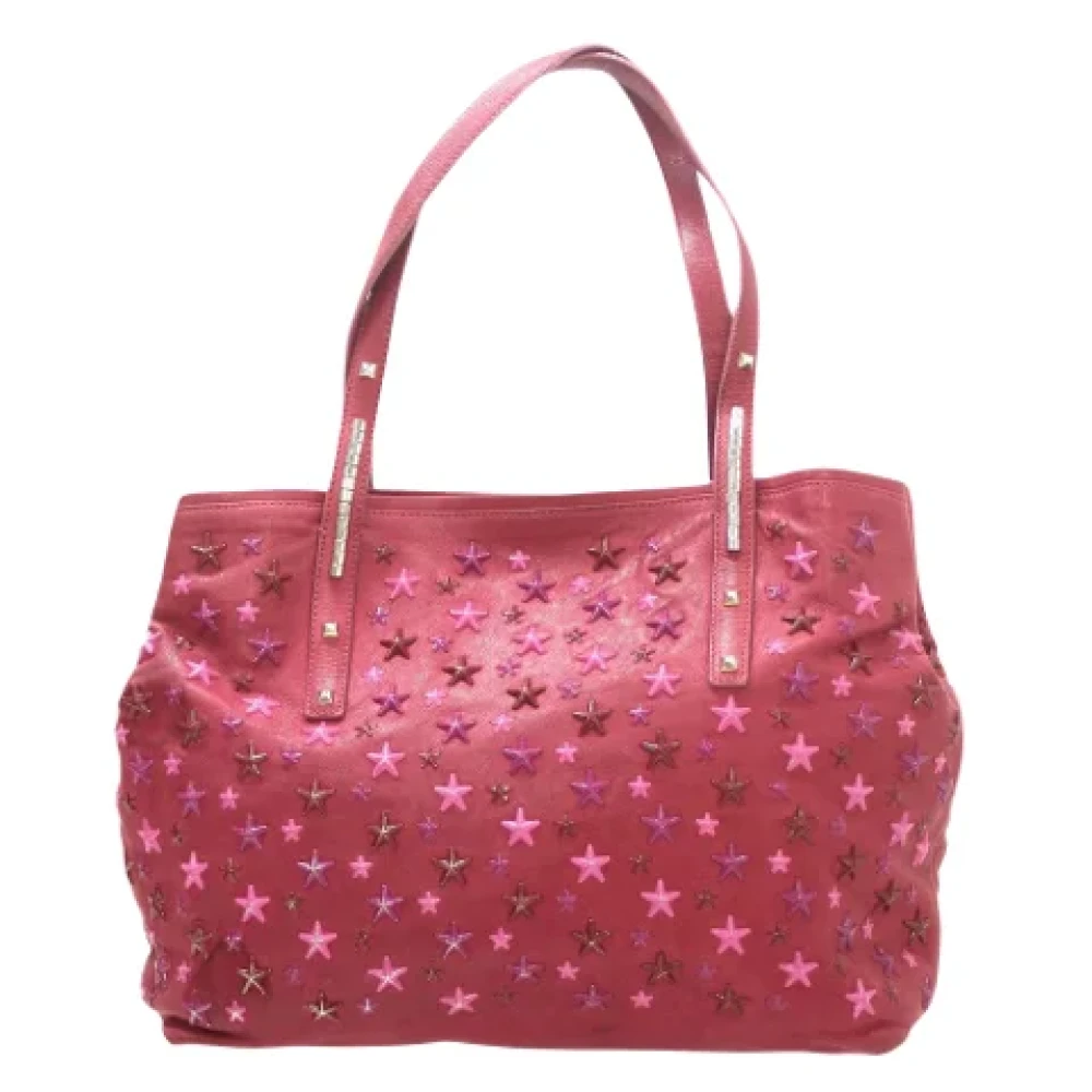 Jimmy Choo Pre-owned Leather totes Pink Dames