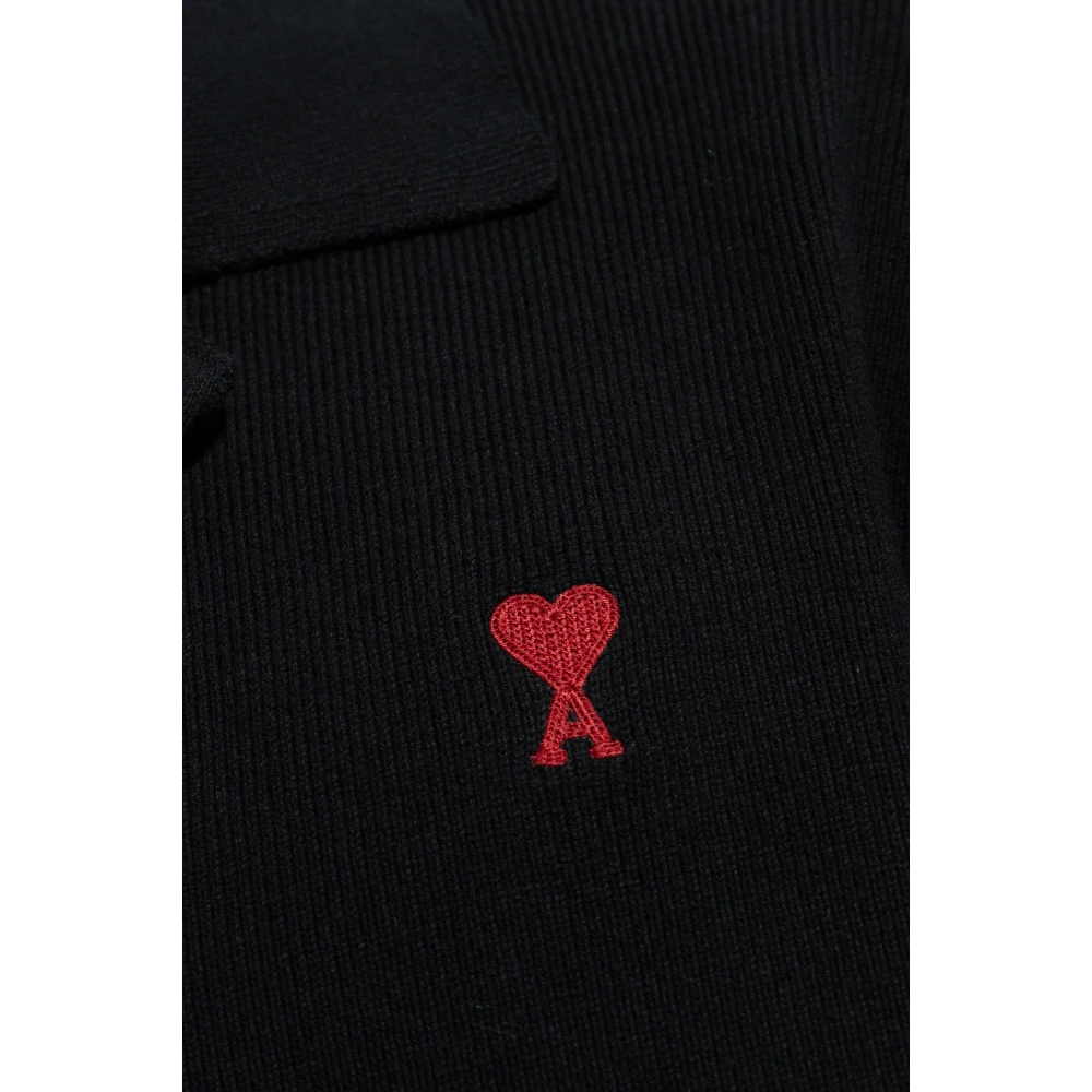 Ami Paris Trui met logo Black Heren