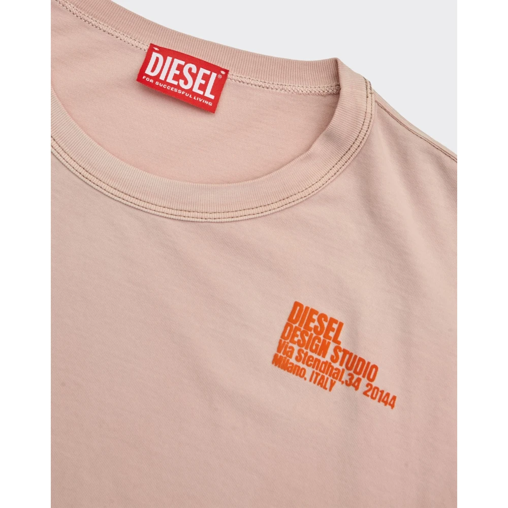 Diesel Rosa T-Boxt-N7 T-Shirt Pink Heren