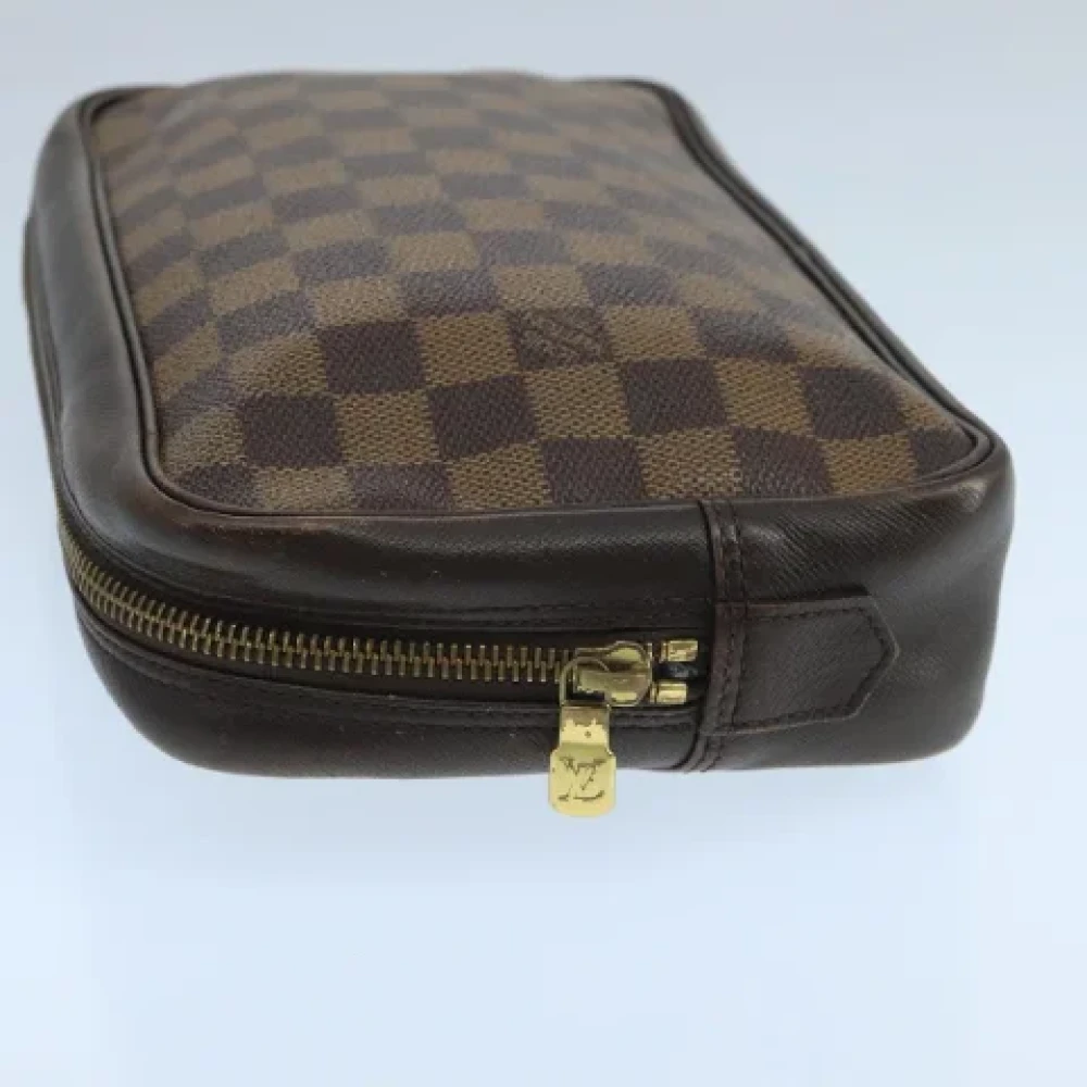 Louis Vuitton Vintage Pre-owned Canvas clutches Brown Dames