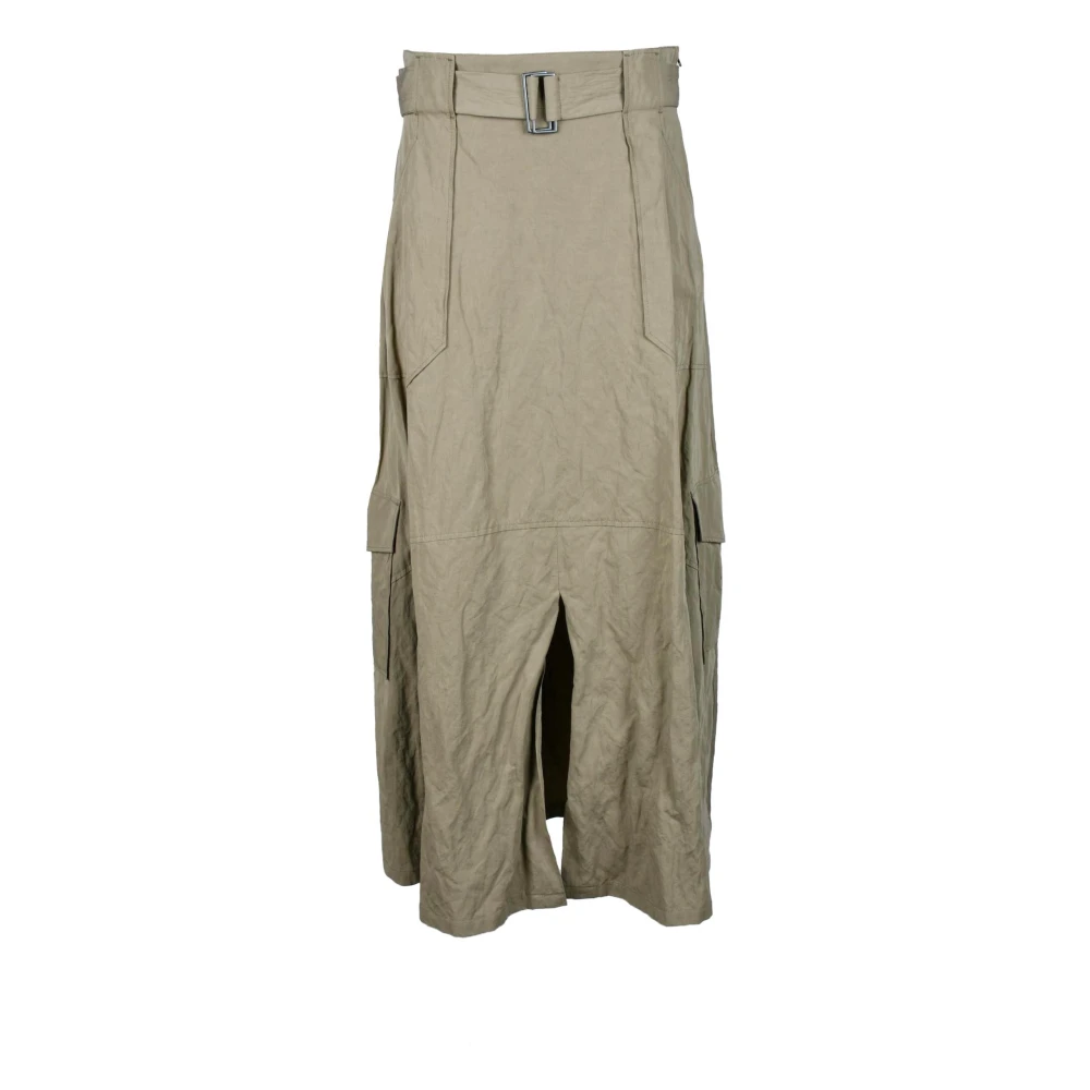 Fabiana Filippi Katoenen Casual Gonna Rok Green Dames