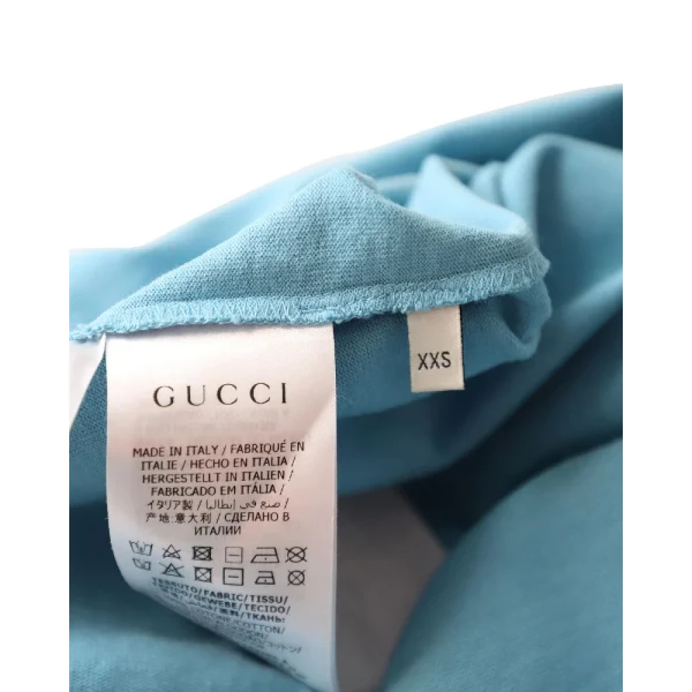 Gucci Vintage Pre-owned Cotton tops Blue Dames