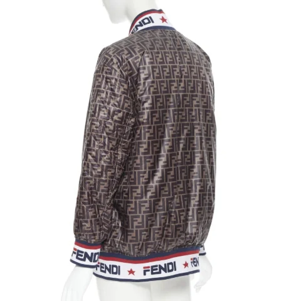 Fendi Vintage Pre-owned Silk outerwear Multicolor Dames