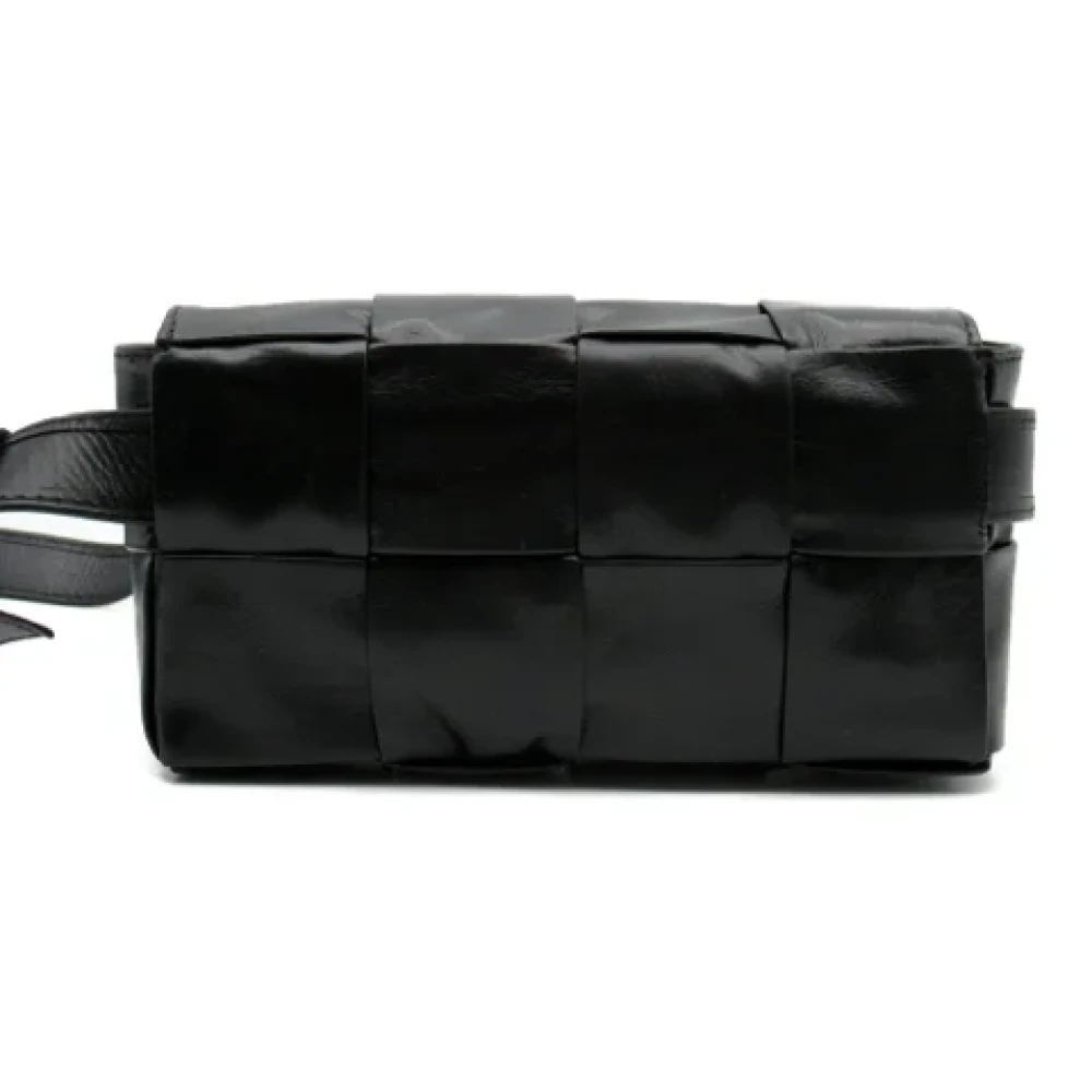 Bottega Veneta Vintage Pre-owned Leather crossbody-bags Black Dames