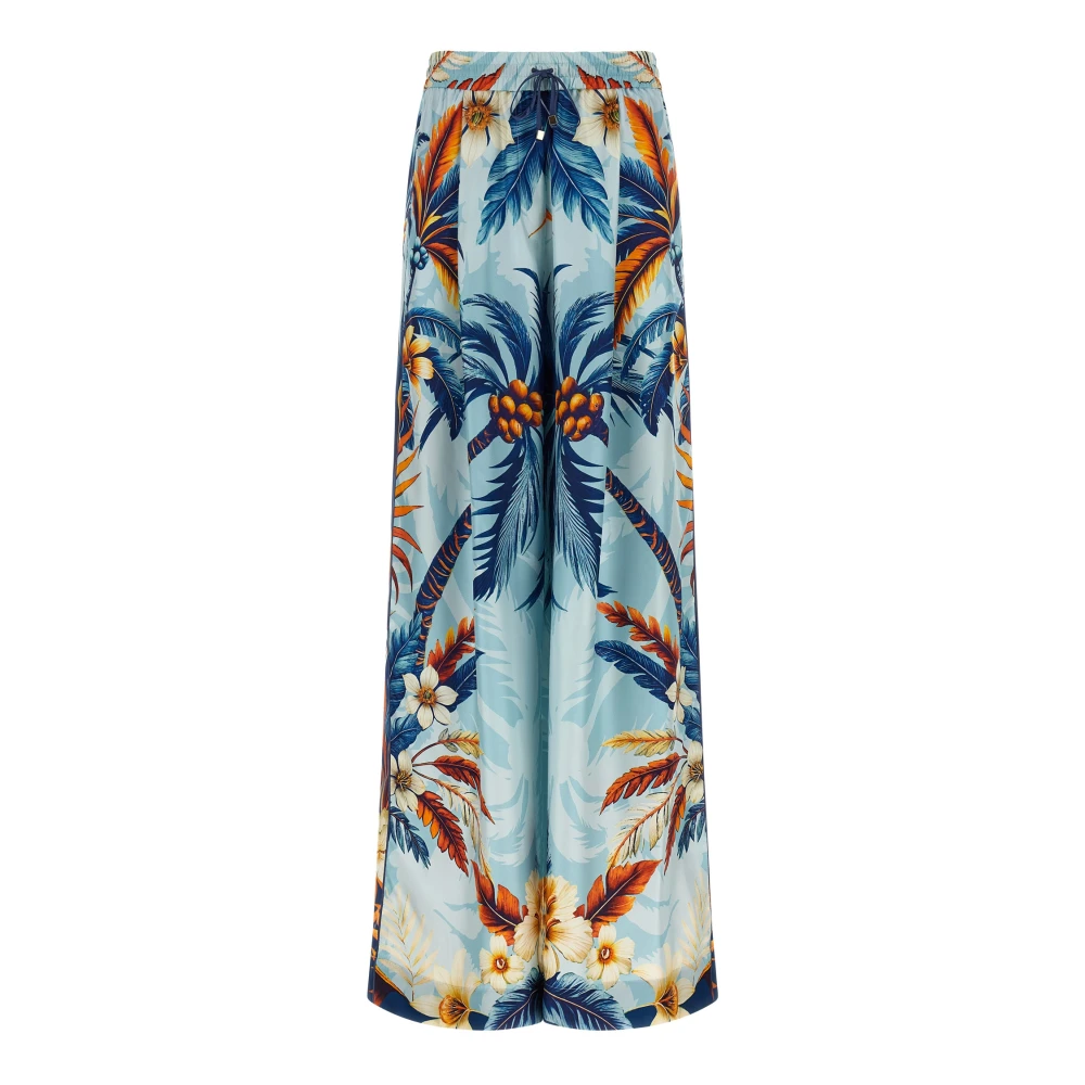 F.r.s For Restless Sleepers Women's Multicolor Wide Trousers, L, Ecuba Trousers