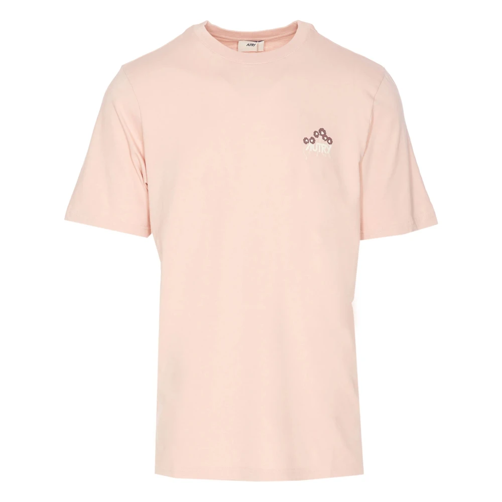Autry Roze T-shirts en Polos Pink Heren