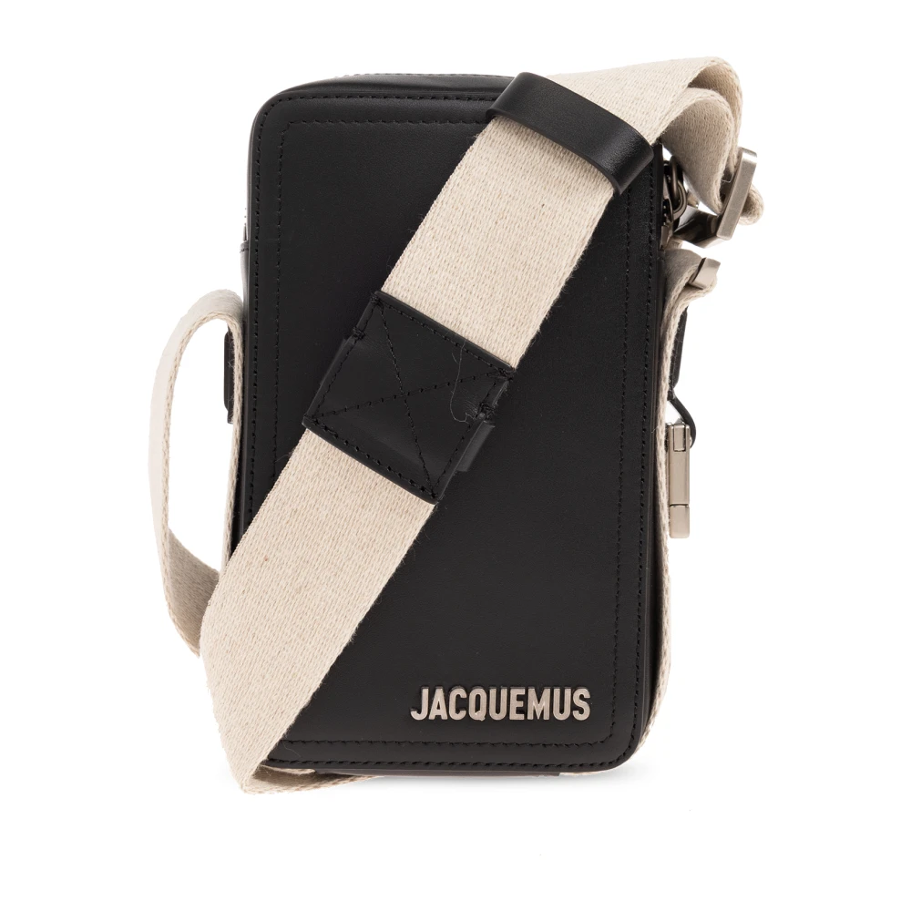 Jacquemus Verticale Crossbody Tas met Metalen Logo Black Heren