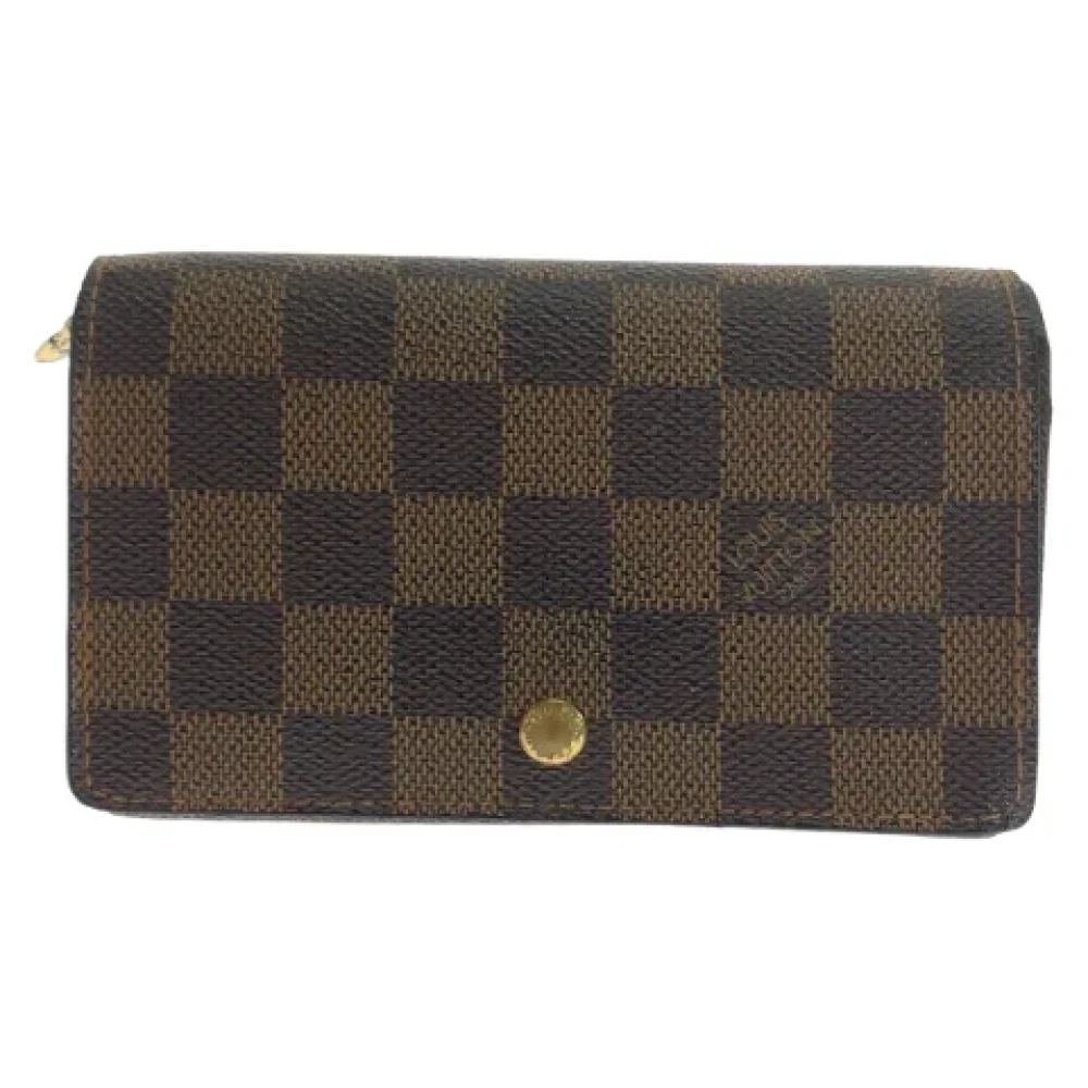 Louis Vuitton Vintage Pre-owned Canvas wallets Brown Dames