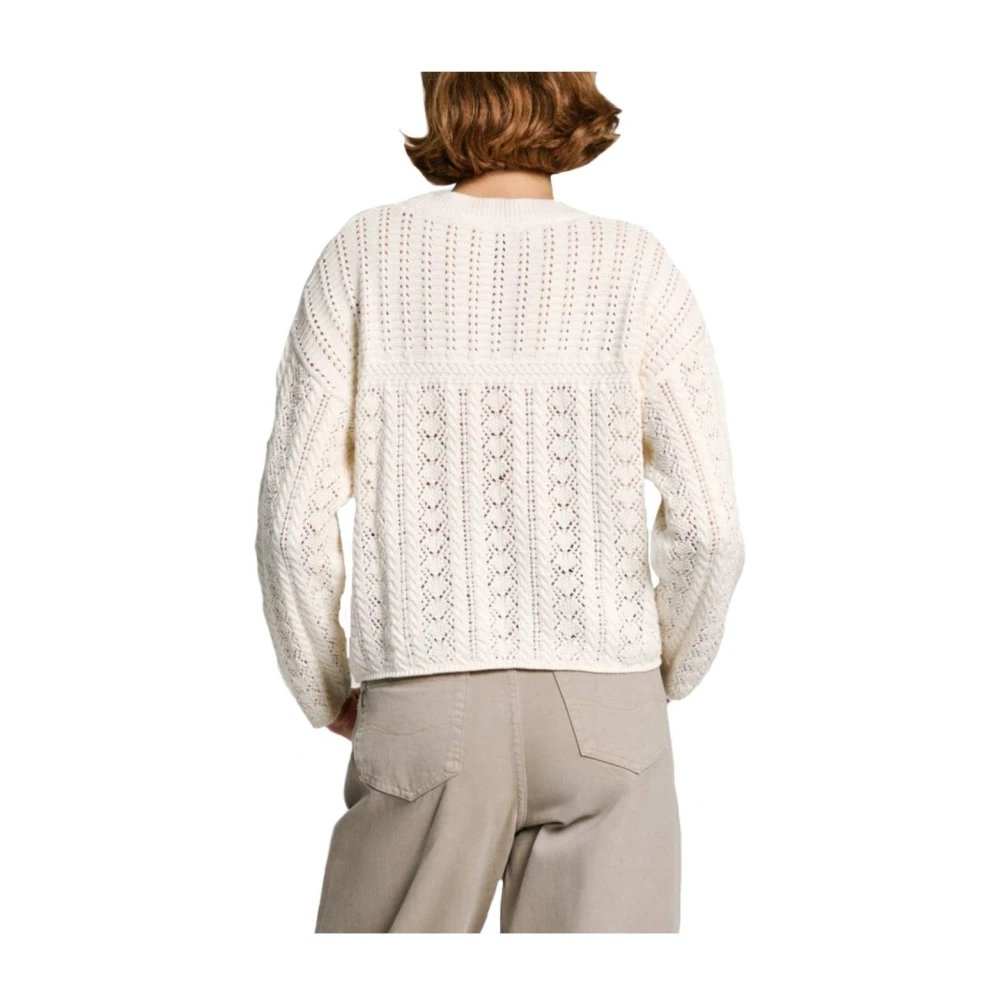 Pepe Jeans Stijlvolle Isadora Trui White Dames