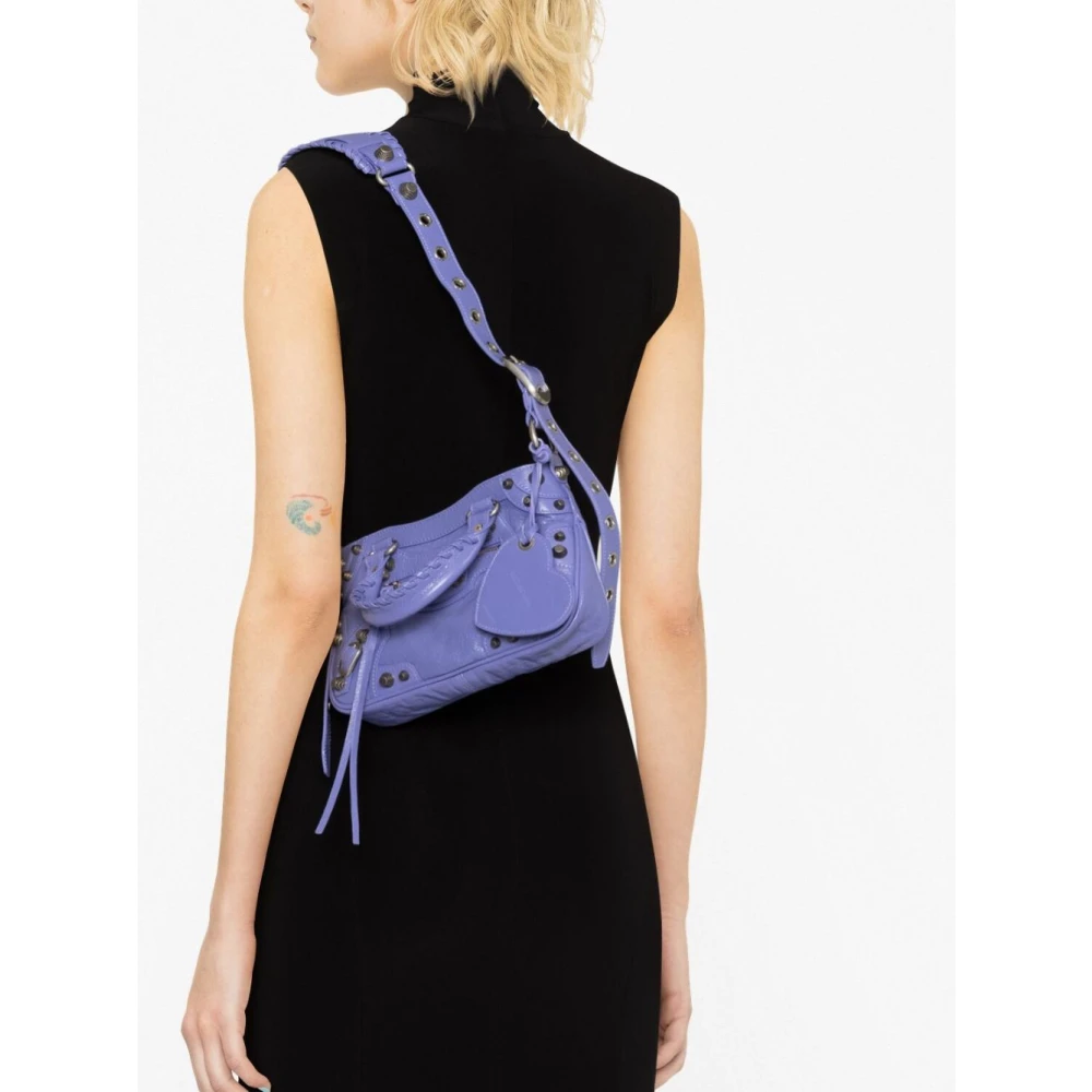 Balenciaga Kleine Neo Cagole Tote Tas Purple Dames