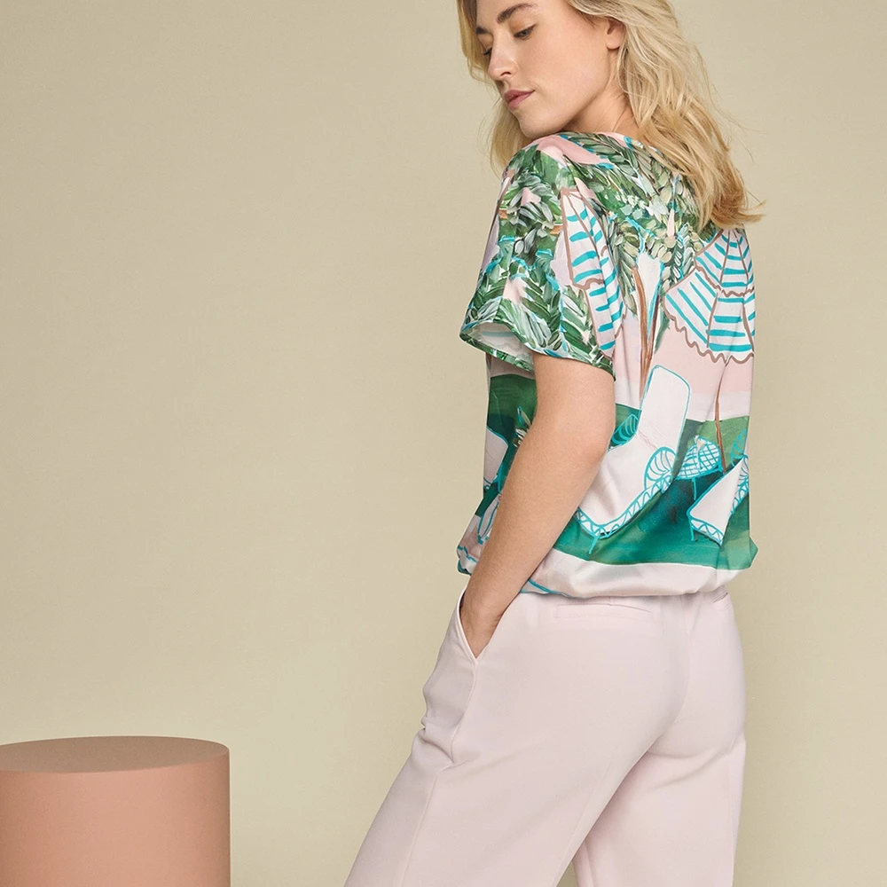 Marie Méro Zomer Ballonblouse Multicolor Dames