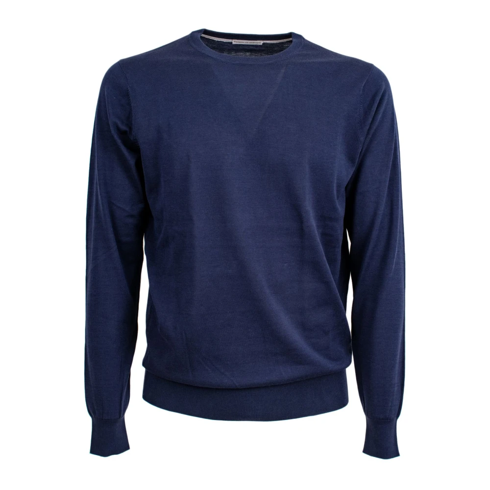 People of Shibuya Trui met ronde hals Blue Heren