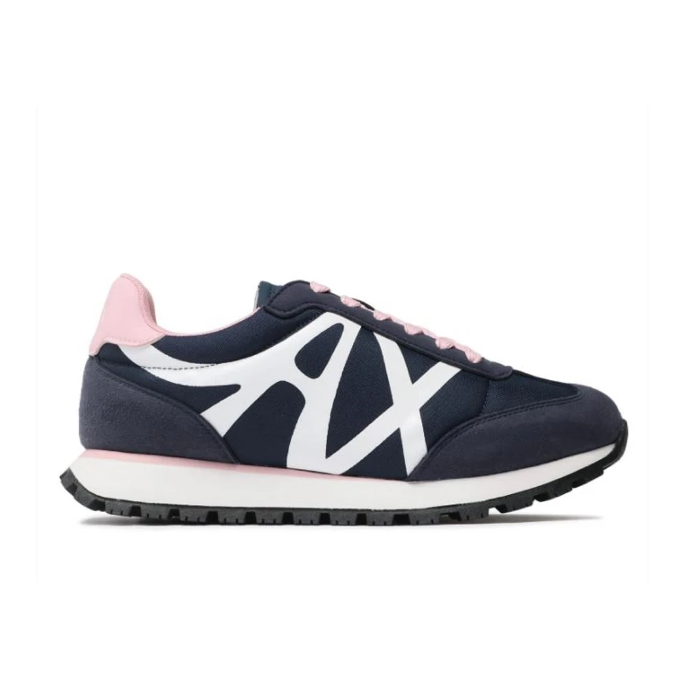 Armani Exchange Women's Blue Sneakers, 7 Uk, Xdx138s936