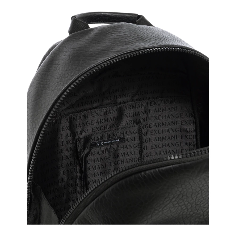Armani Exchange Stijlvolle Rugzak met Rits Black Heren