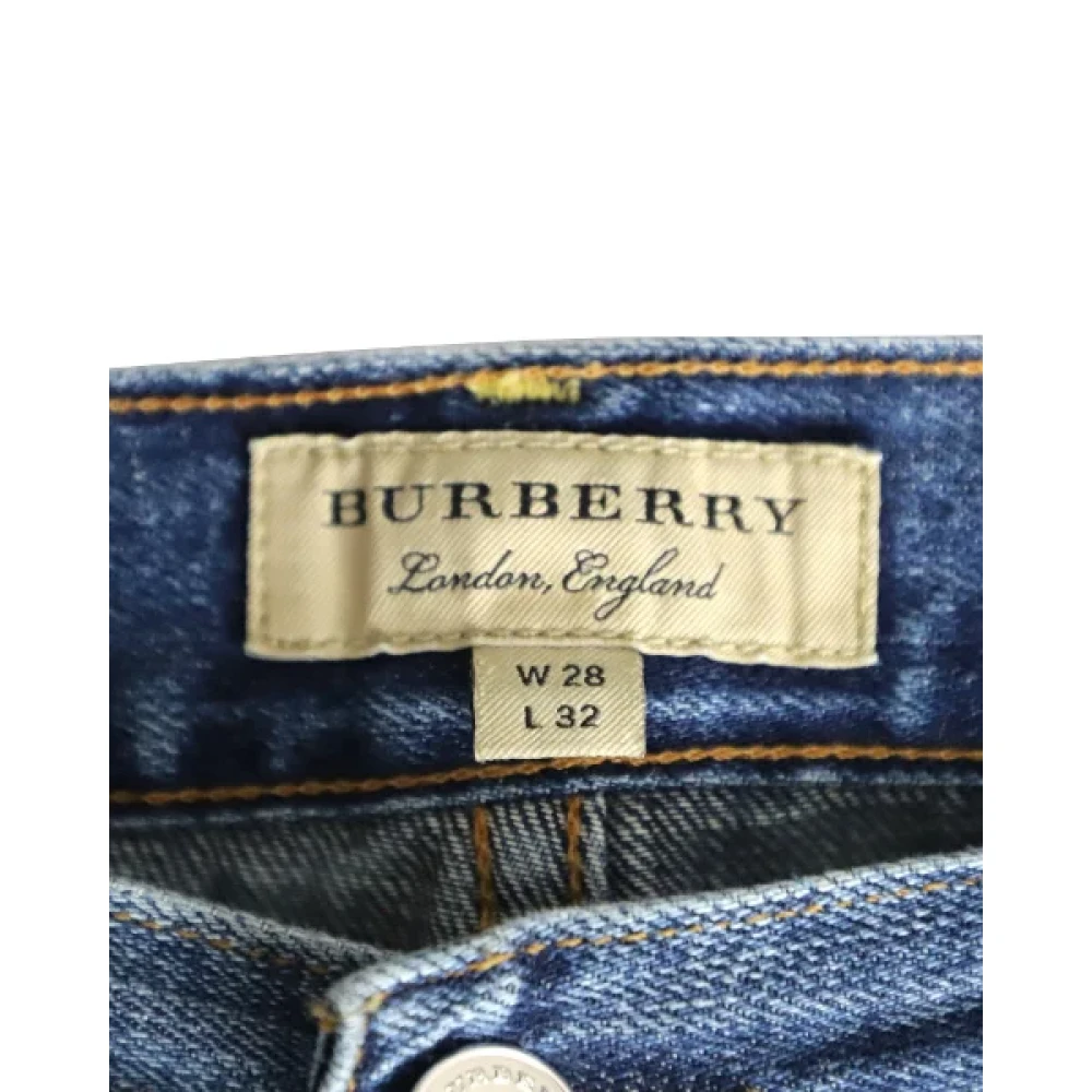 Burberry Vintage Pre-owned Cotton jeans Blue Heren