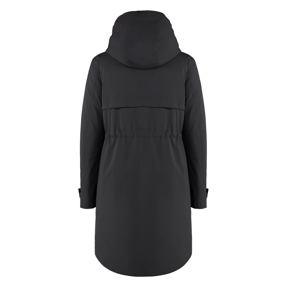 Woolrich Militaire technische stoffen parka met afneembare donsjas Black Dames
