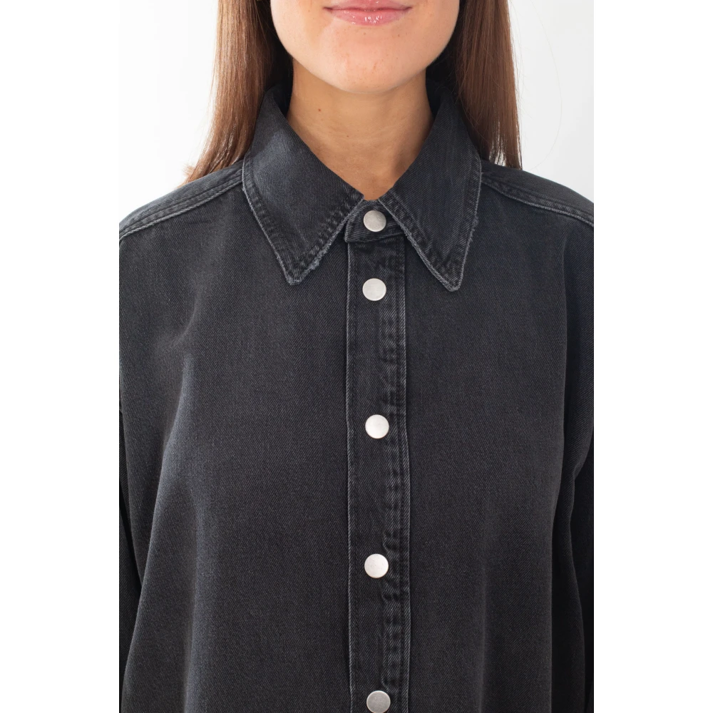 Haikure Zwarte Oversized Shirt Black Dames