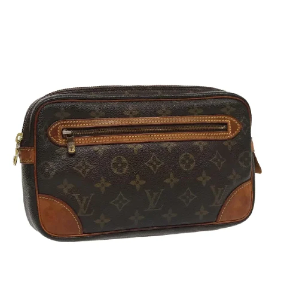 Louis Vuitton Vintage Pre-owned Canvas clutches Brown Dames