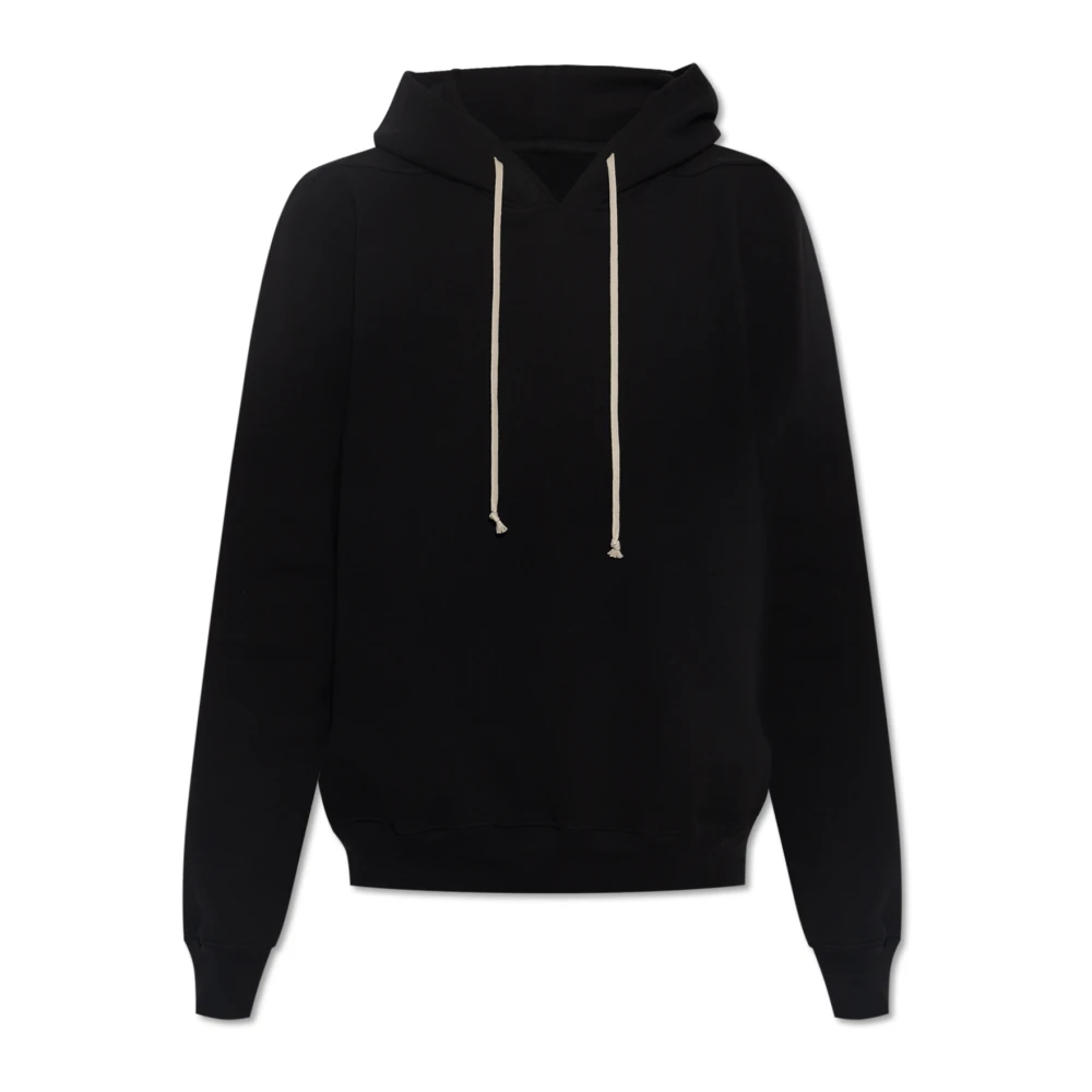 Rick Owens Black Hoodies, Male, Xl, Hoodie