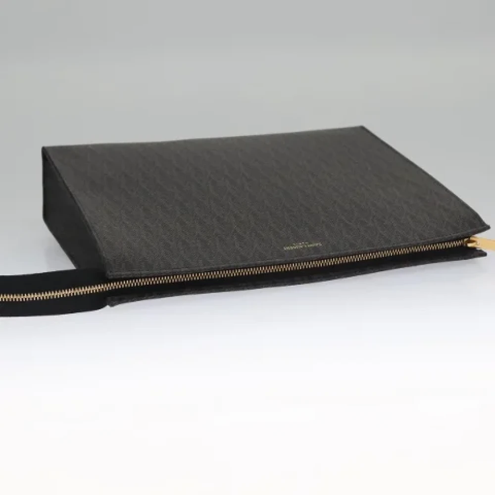 Saint Laurent Vintage Pre-owned Leather clutches Brown Dames