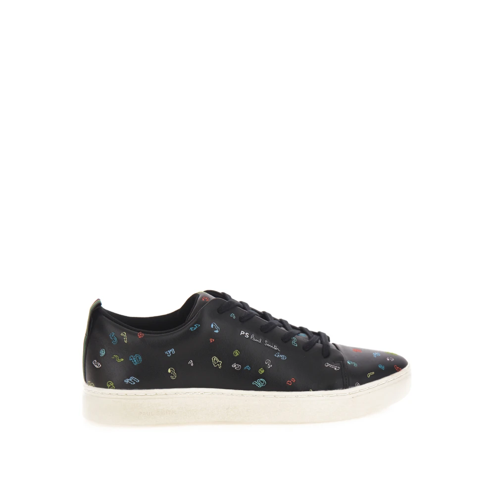 PS By Paul Smith Embroidered Numbers Lee Trainers Heren Schoenen Zwart