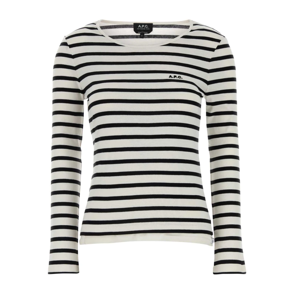 A.p.c. Stijlvol Geborduurd Katoenen T-shirt Multicolor Dames