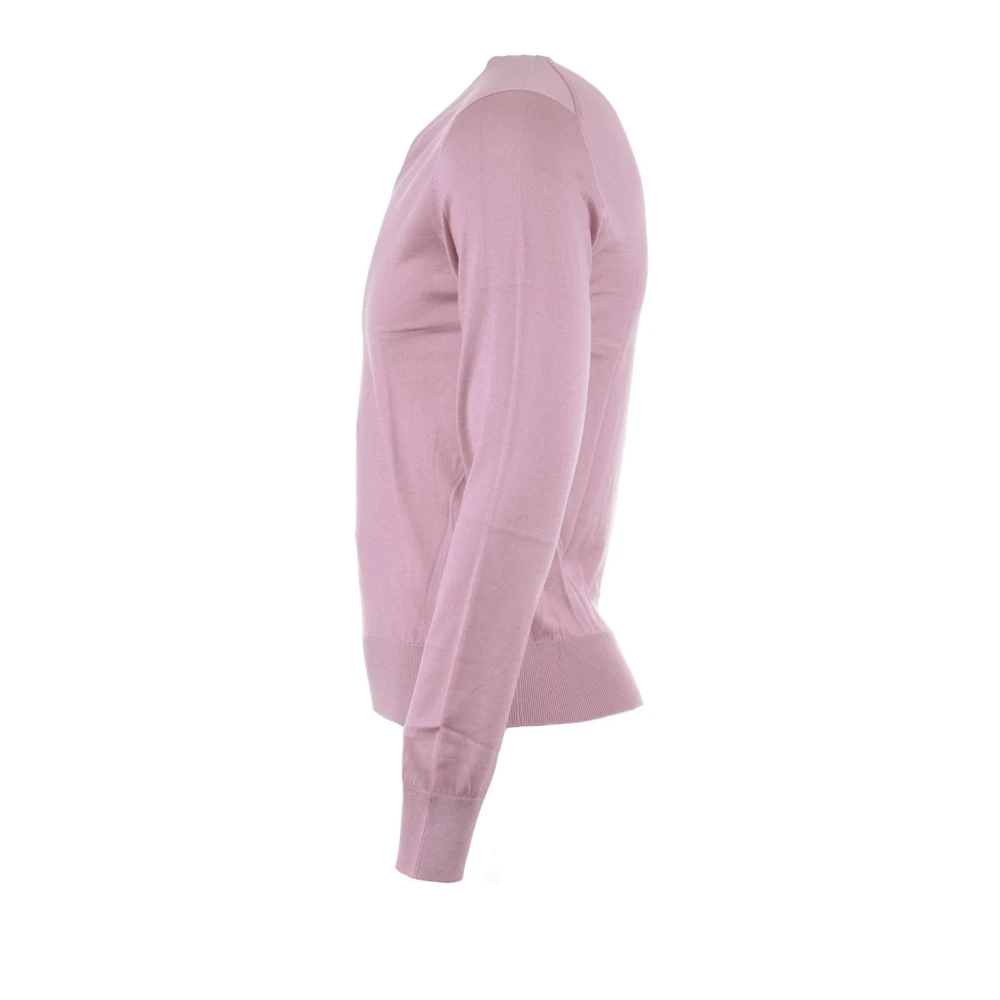 Dolce & Gabbana Heren V-hals Pullover Trui Pink Heren