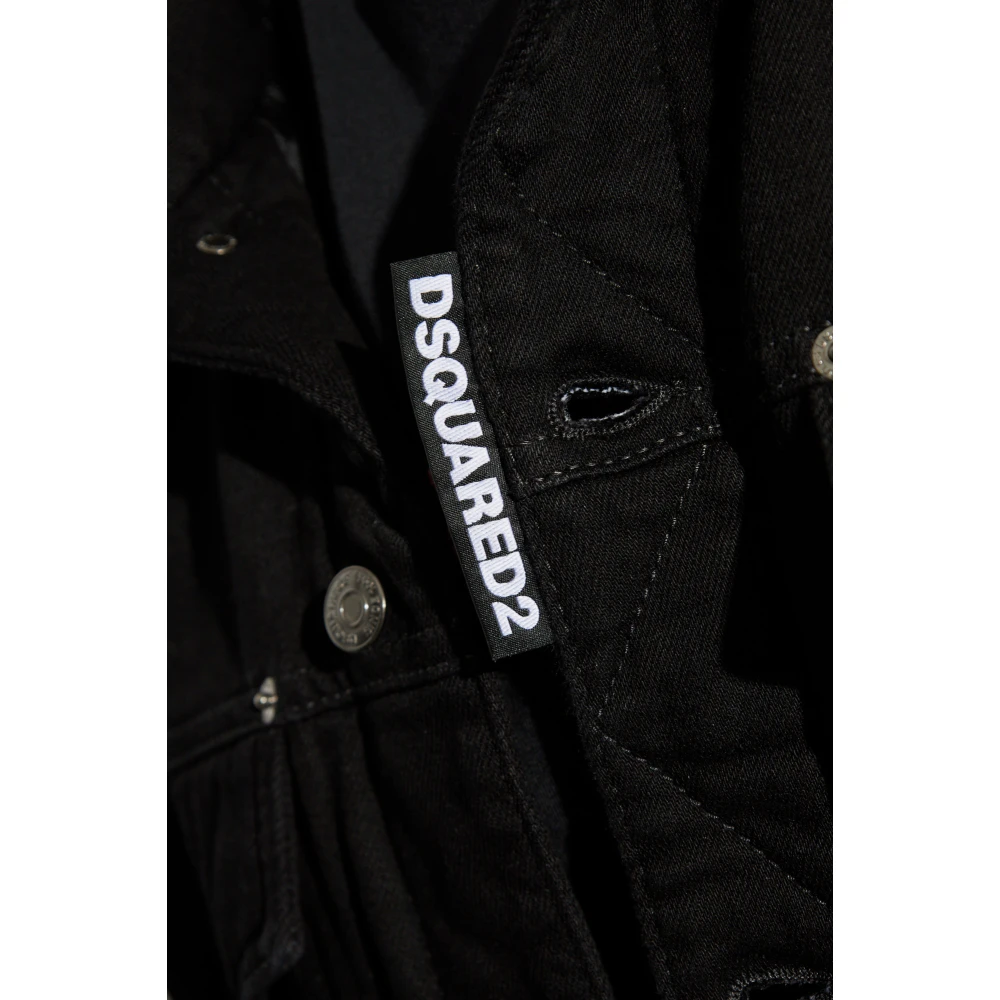 Dsquared2 Denim jas Black Dames