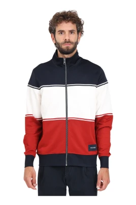 Color Block Zip Sweatshirt