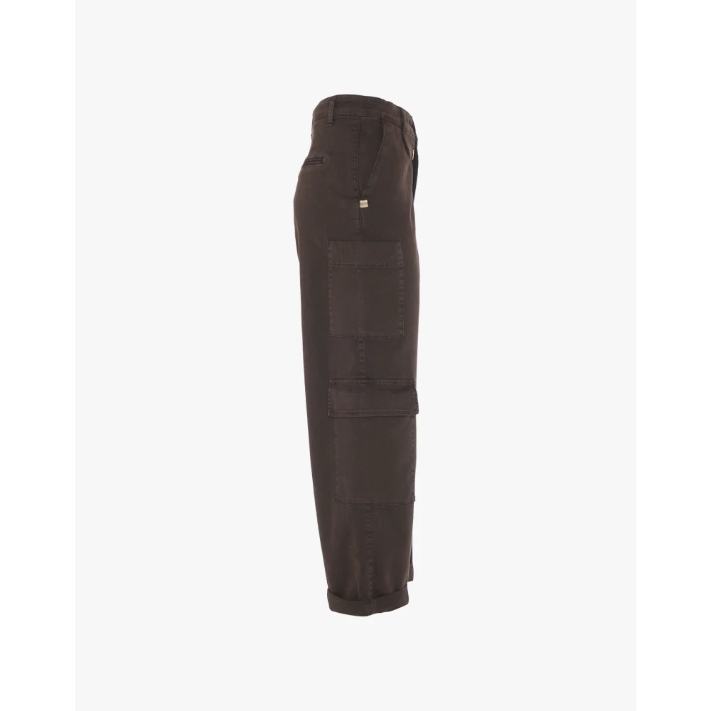 Manila Grace Cargo Broek Art. P289Cu Brown Dames