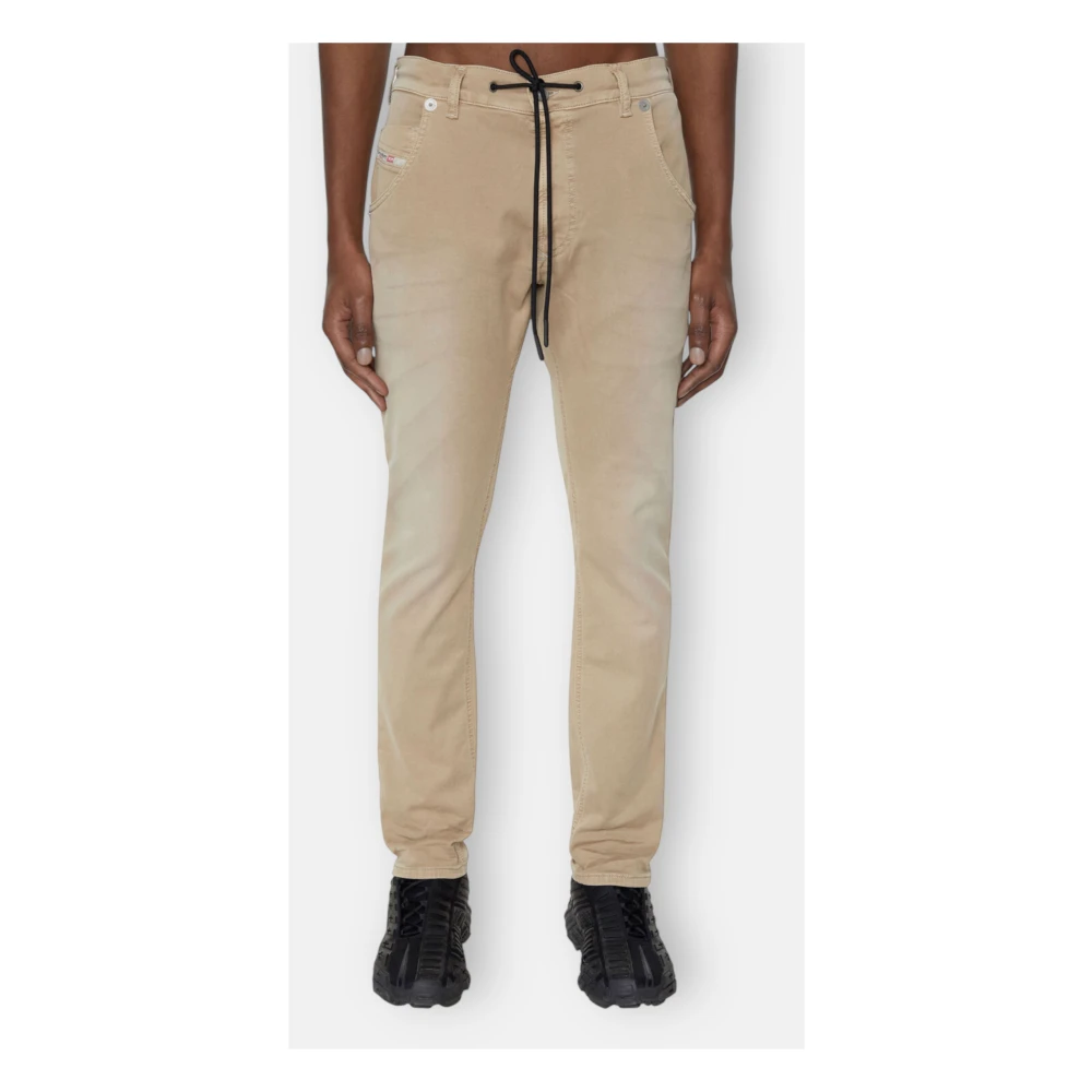 Diesel 2032 D-Krooley-B Jogg Denim Sweat Jeans Beige Heren