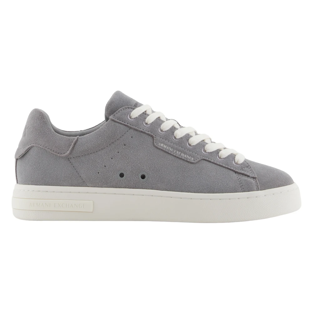 Armani Exchange Men's Gray Grey Suede Trainers Size 11 Uk