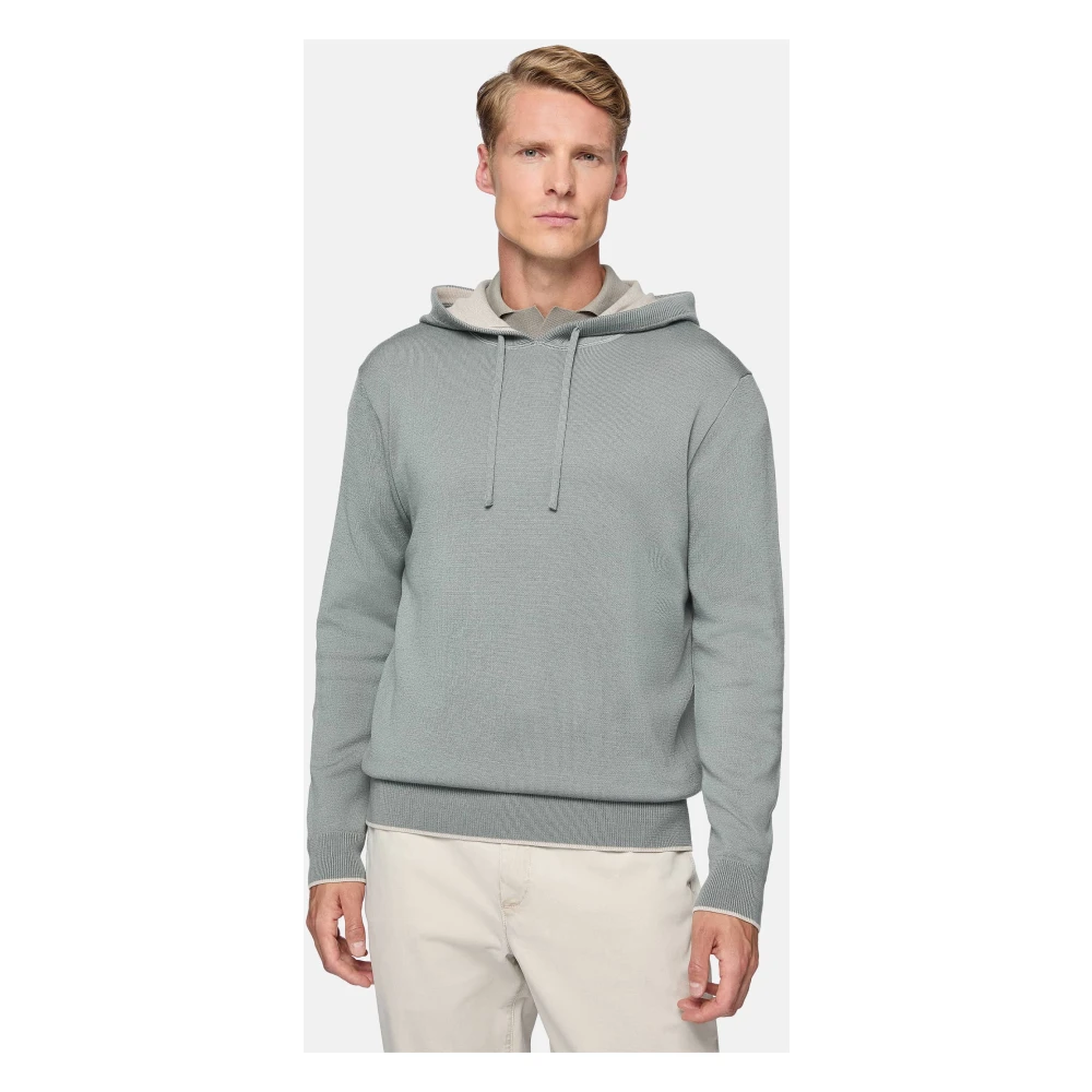 Boggi Milano Hoodie Beige Heren