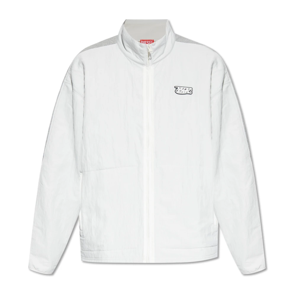 Diesel S-Berto-Zip sweatshirt White Heren