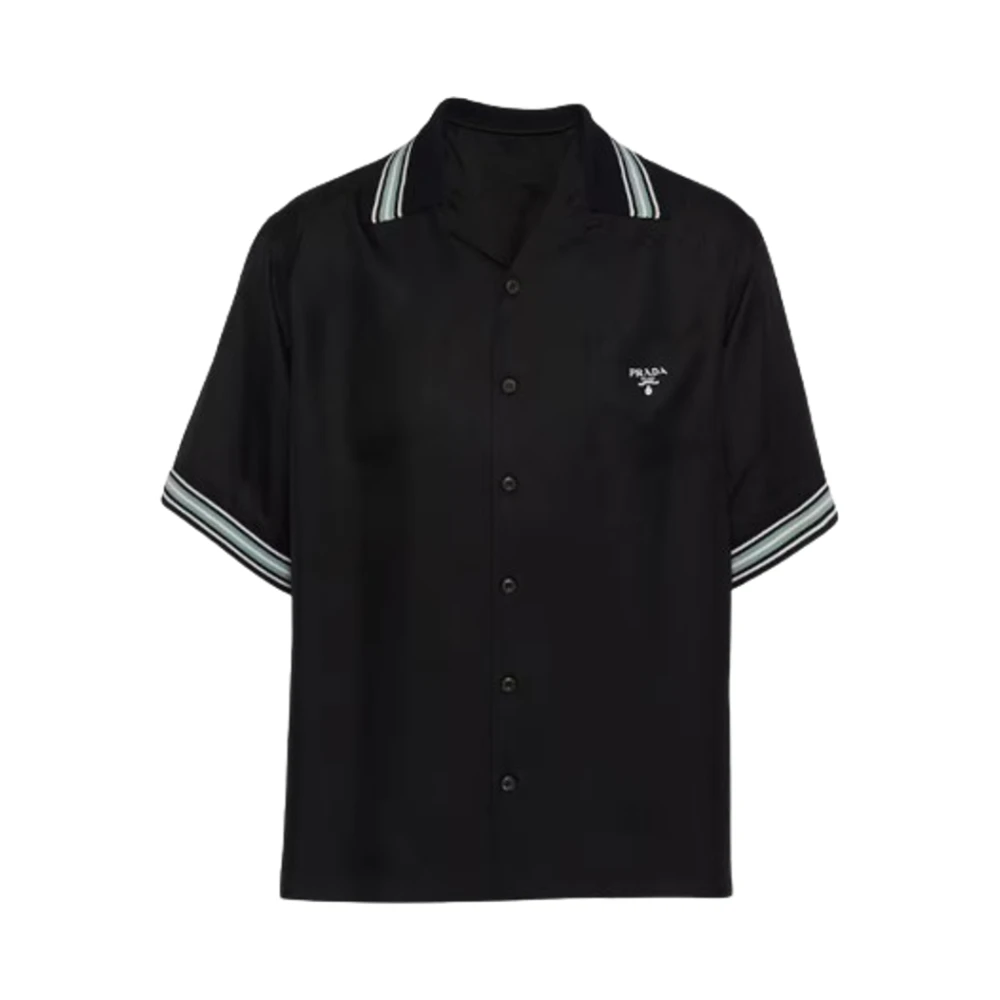 Prada Elegante Shirt in Trendy Stijl Black Heren