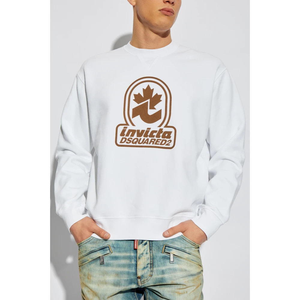 Dsquared2 Sweatshirt met print White Heren
