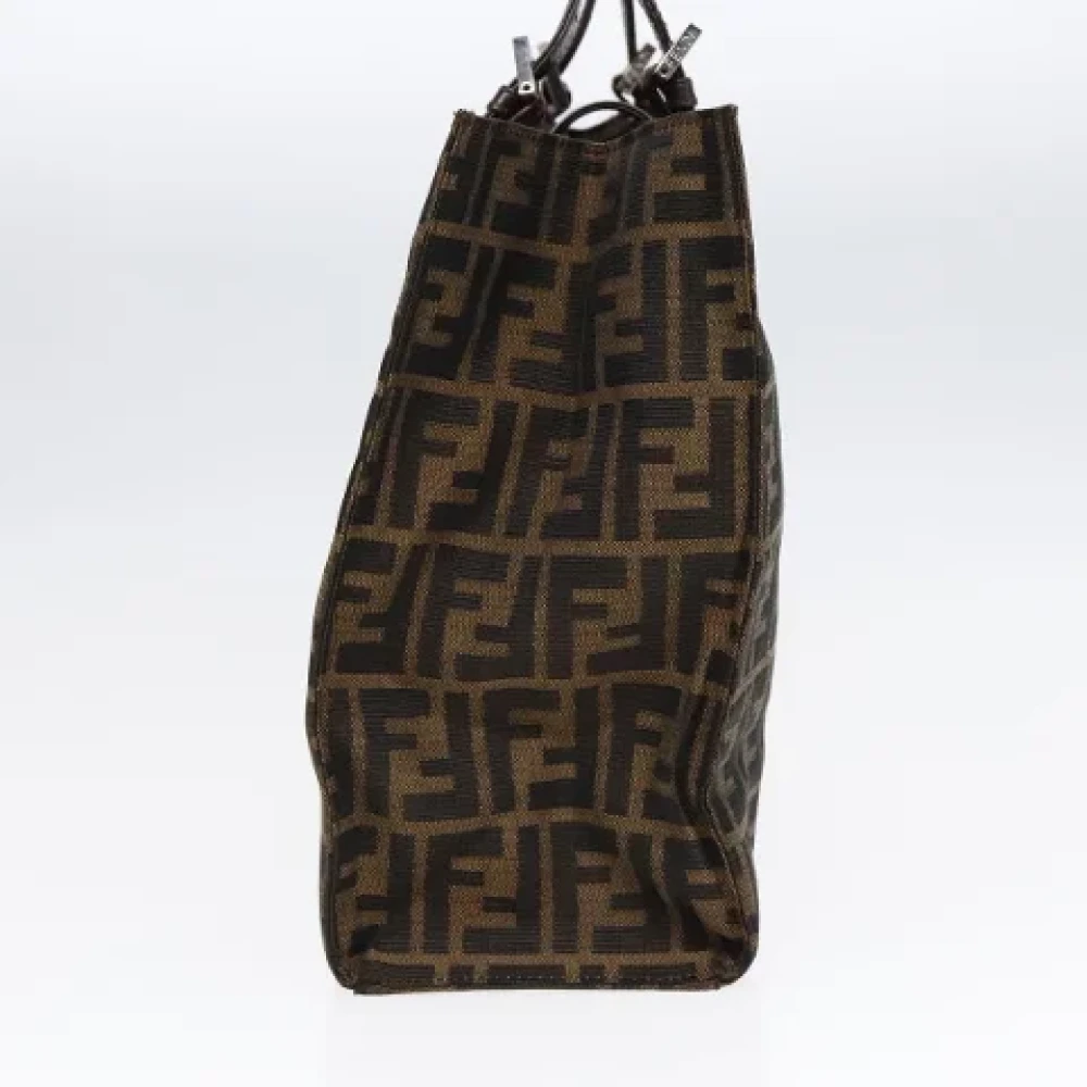 Fendi Vintage Pre-owned Canvas fendi-bags Brown Dames