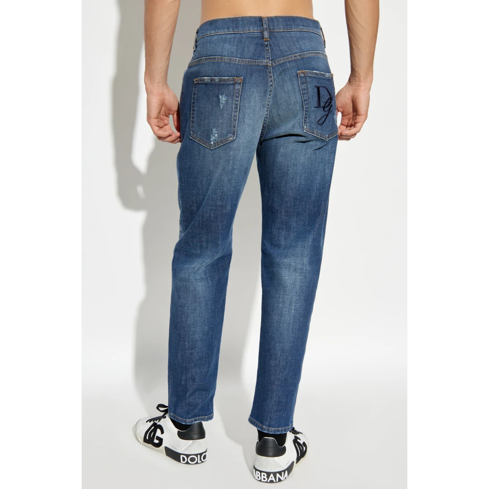 Dolce & Gabbana Jeans in losse stijl Blue Heren