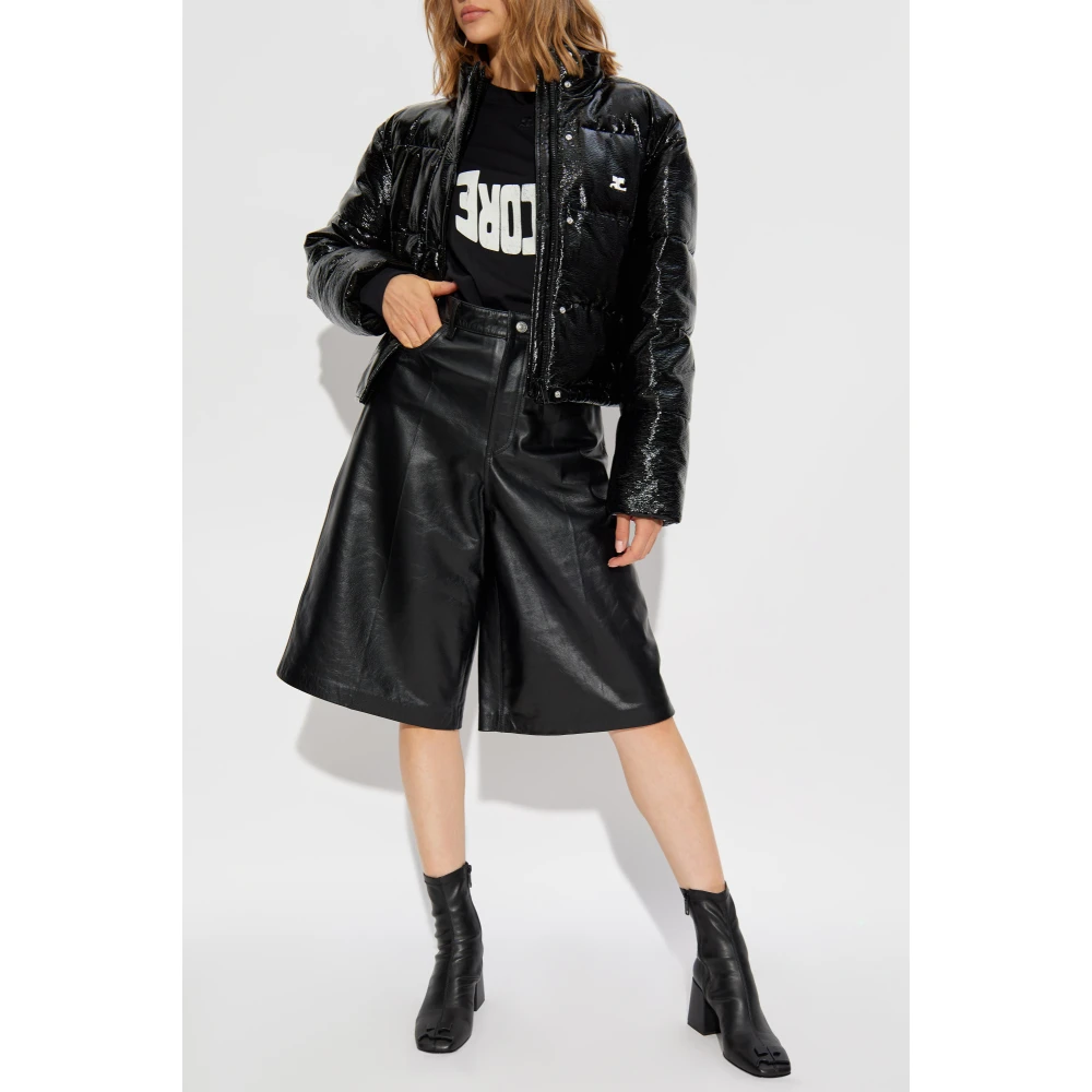 Courrèges Bedrukt T-shirt Black Dames