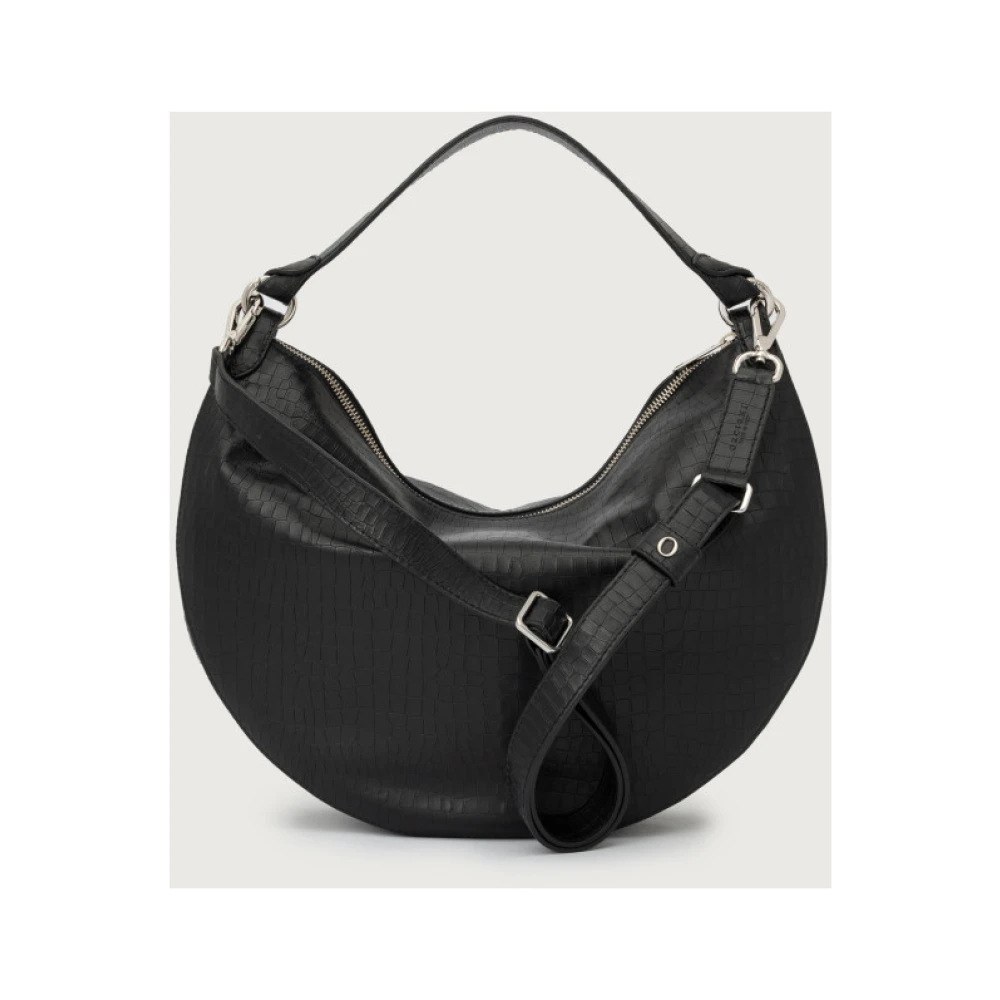 Orciani Schoudertas met Cocco-print Black Dames