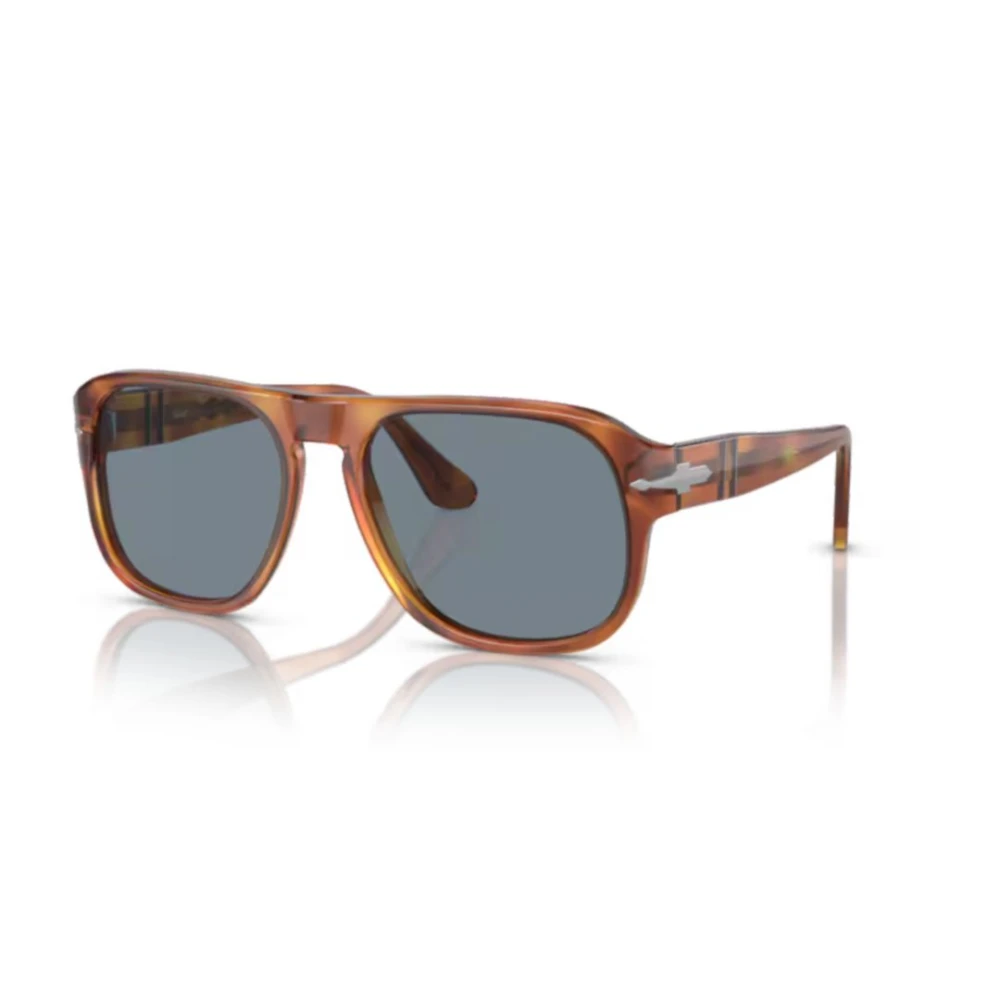 Persol Unisex Sunglass PO3310S - Jean - Frame color: Terra Di Siena, Lens color: Light Blue - Image 5