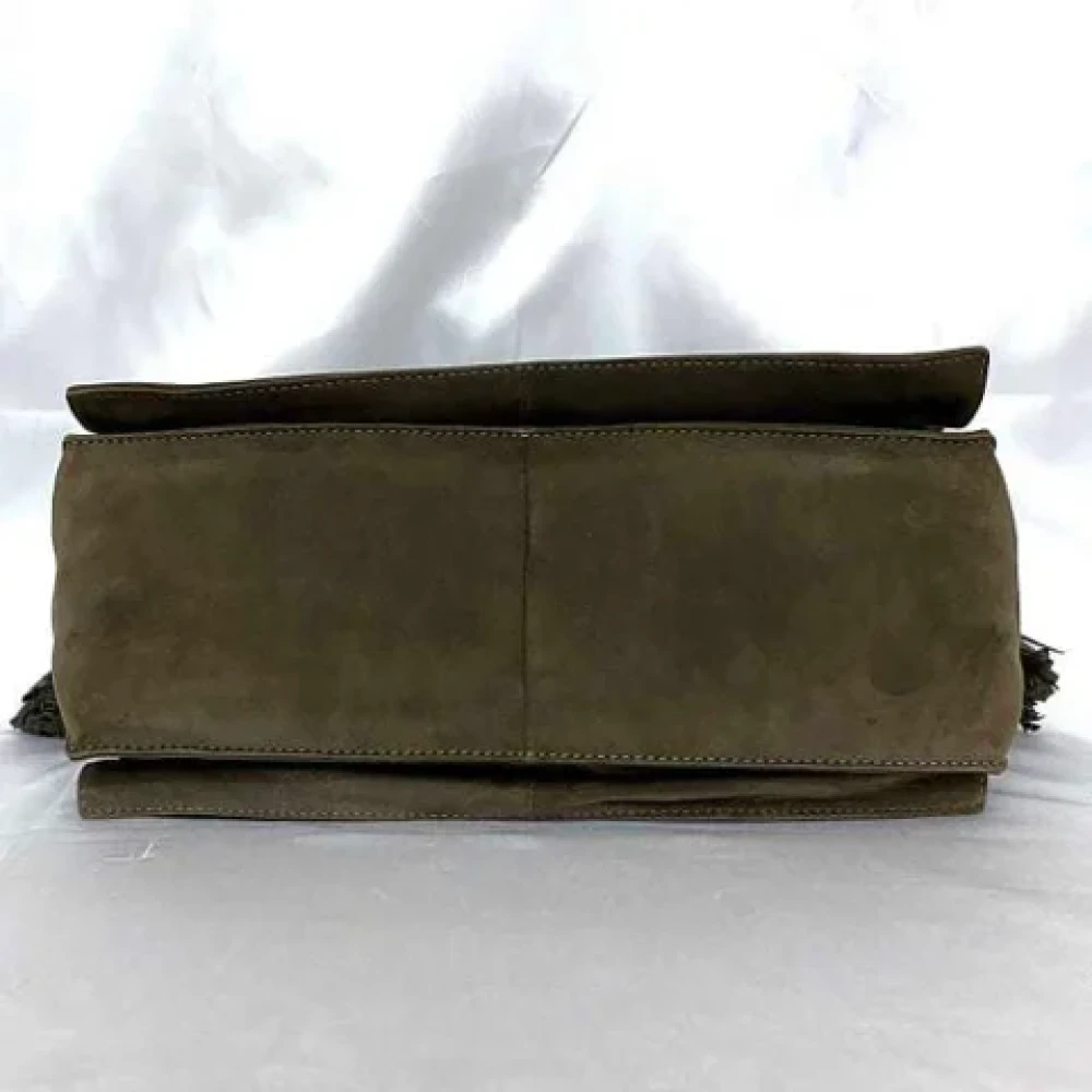 Loewe Pre-owned Fabric shoulder-bags Brown Dames