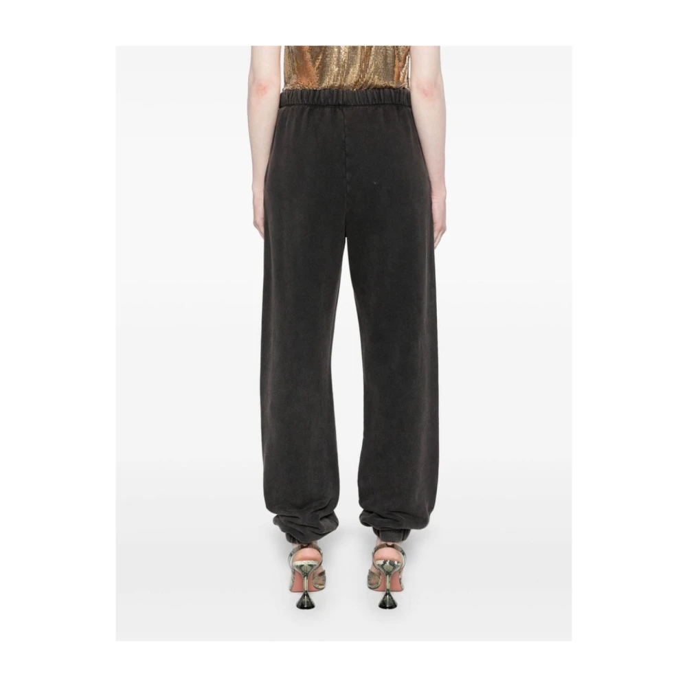 The Attico Zwarte Broek met Elastische Tailleband Black Dames