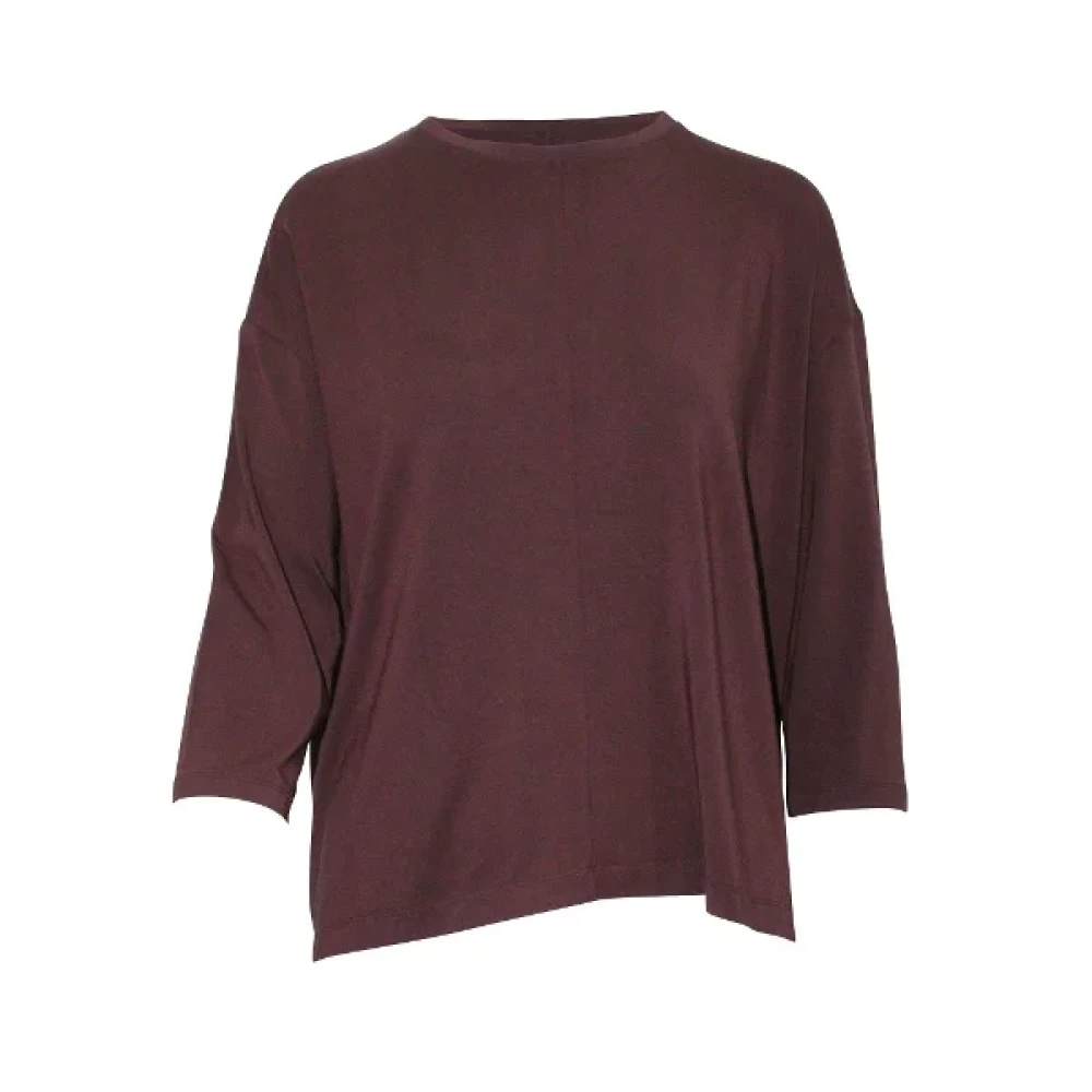 Issey Miyake Pre-owned Fabric tops Brown Dames