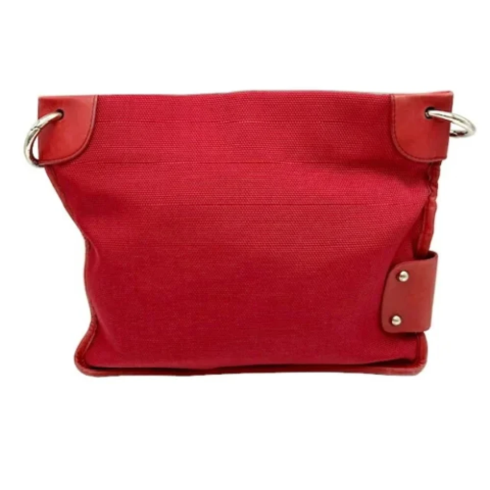 Bally Pre-owned Canvas shoulder-bags Red Dames